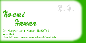 noemi hamar business card